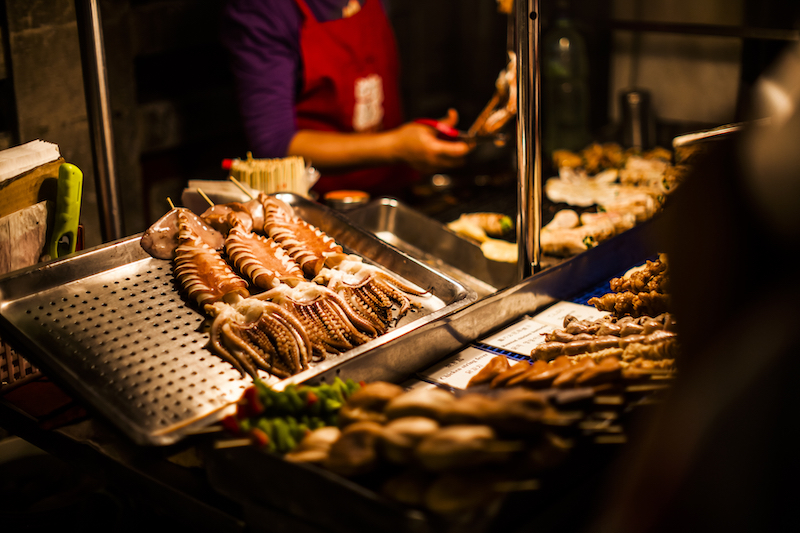 Calamars grillés au charbon de bois à la taïwanaise