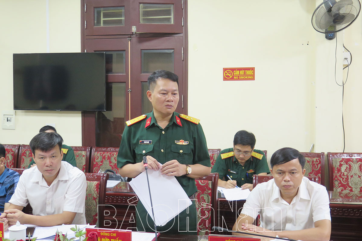 Thanh Liem déploie des exercices de défense de district en 2023