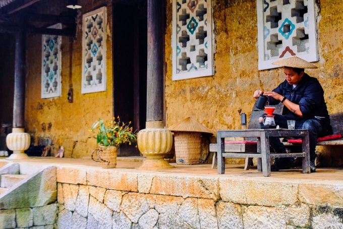 Vinh Gau en un viaje a Ha Giang en 2020. Foto: NVCC