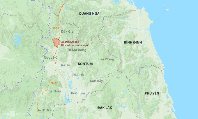 The area where the accident occurred. Graphics: Khanh Hoang