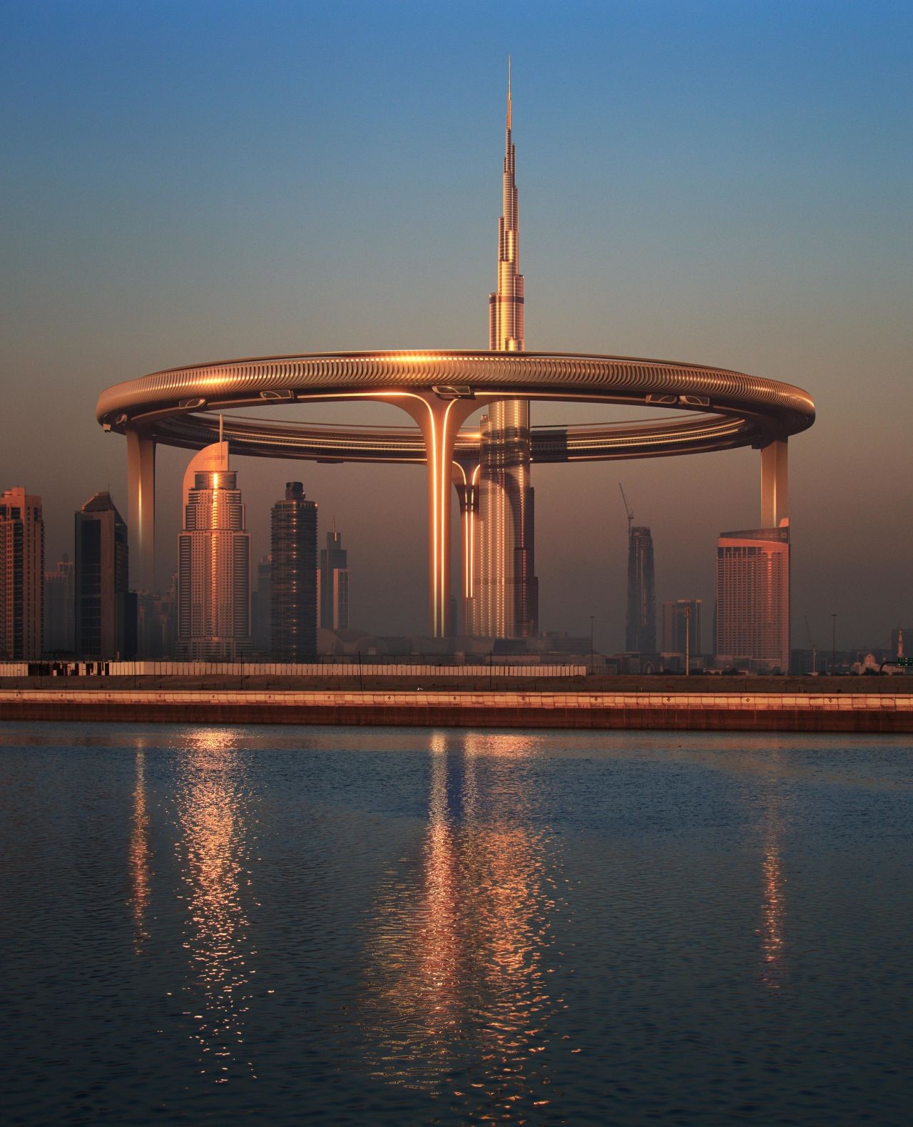 Monde - Les architectes de Dubaï et le rêve d'un anneau géant