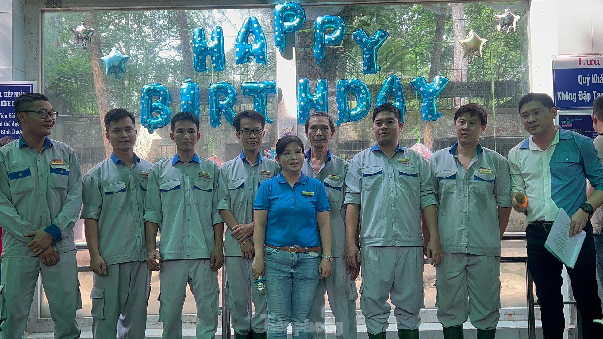 Los turistas disfrutan de la celebración del primer cumpleaños de dos cachorros de tigre llamados Binh y Duong foto 3