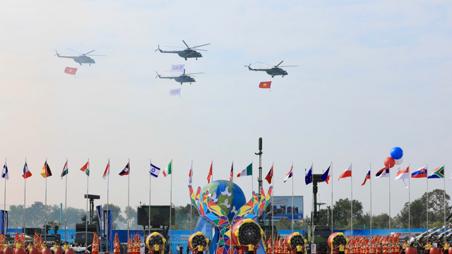 Some images at the Vietnam International Defense Exhibition 2024