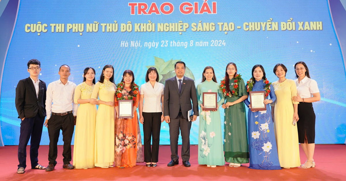 Awarding ceremony of the contest "Capital's Women in Creative Startups - Green Transformation" in 2024