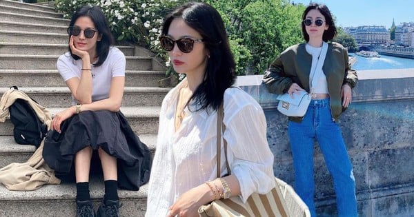 Song Hye Kyo dresses beautifully in the West with simple outfit combinations