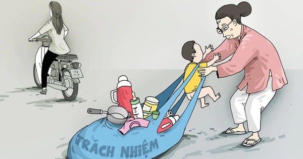 Junge Menschen raten sich gegenseitig, ihre Kinder selbst großzuziehen und nicht die Enkel den Großeltern zu überlassen.