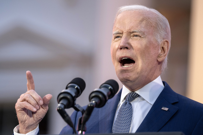 Le président américain Joe Biden à la Maison Blanche le 15 juin. Photo : AFP