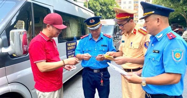 Xử phạt hàng chục xe hợp đồng vi phạm đưa đón học sinh