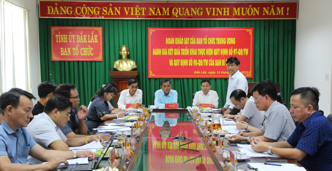 Delegates attending the meeting.