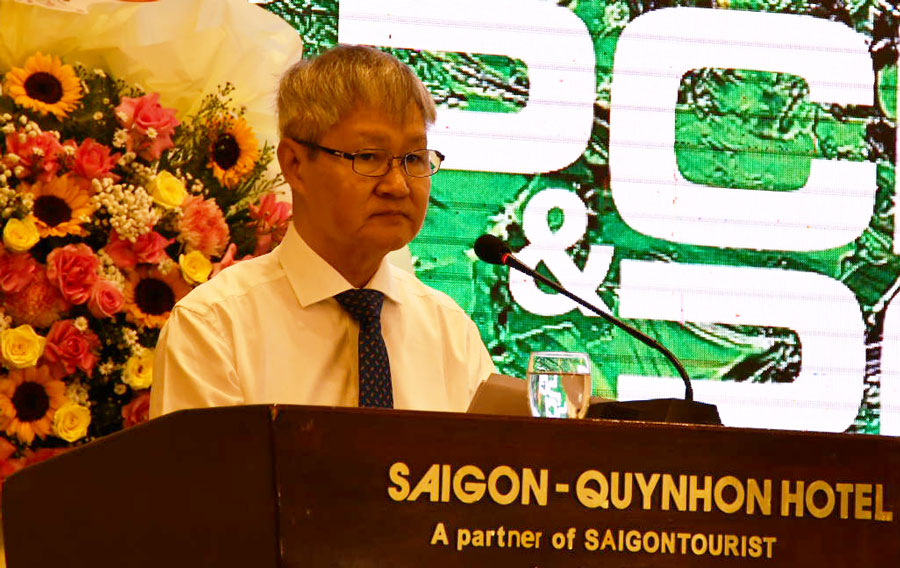 Le vice-président de VCCI, Vo Tan Thanh : VCCI promeut en permanence l'amélioration de l'environnement d'investissement des entreprises. Photo : Xuan Nhan.