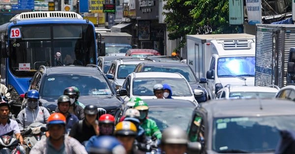 Vista aérea del 'cuello de botella' en la entrada a Ciudad Ho Chi Minh, que se ha ampliado con un presupuesto de 14 billones de dongs