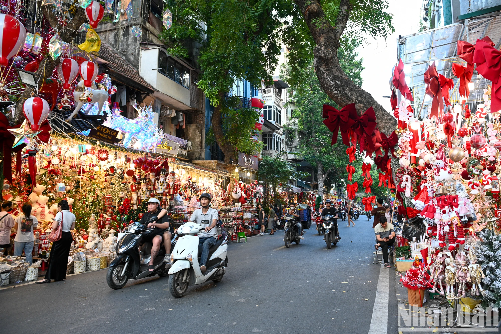 [Ảnh] Phố Hàng Mã (Hà Nội) rực rỡ đón Giáng sinh ảnh 1