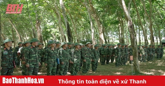 Thọ Xuân hoàn thành diễn tập khu vực phòng thủ năm 2023