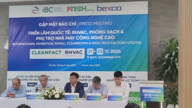 150 booths participate in CLEANFACT & RHVAC VIETNAM 2024 technology exhibition