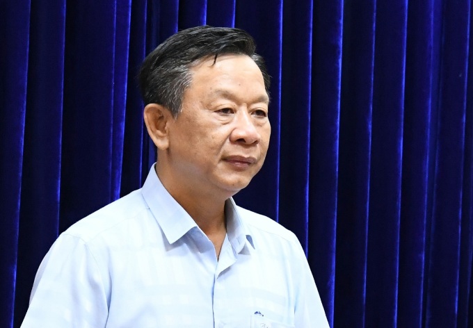 Mr. Ho Trung Viet, Head of the Propaganda Department of Ca Mau Provincial Party Committee, chaired the press conference. Photo: An Minh