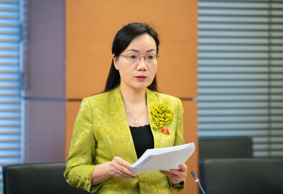 Delegate Do Thi Viet Ha (National Assembly Delegation of Bac Giang province) - Photo: Quochoi.vn