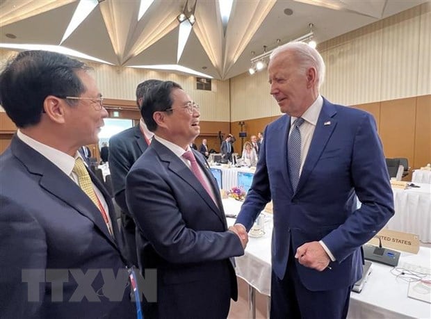 Thủ tướng Phạm Minh Chính gặp Tổng thống Hoa Kỳ Joe Biden