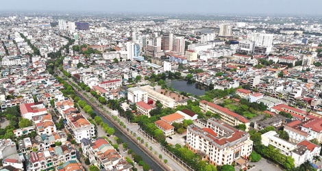 Construction de la ville Thai Binh devient une ville de classe I