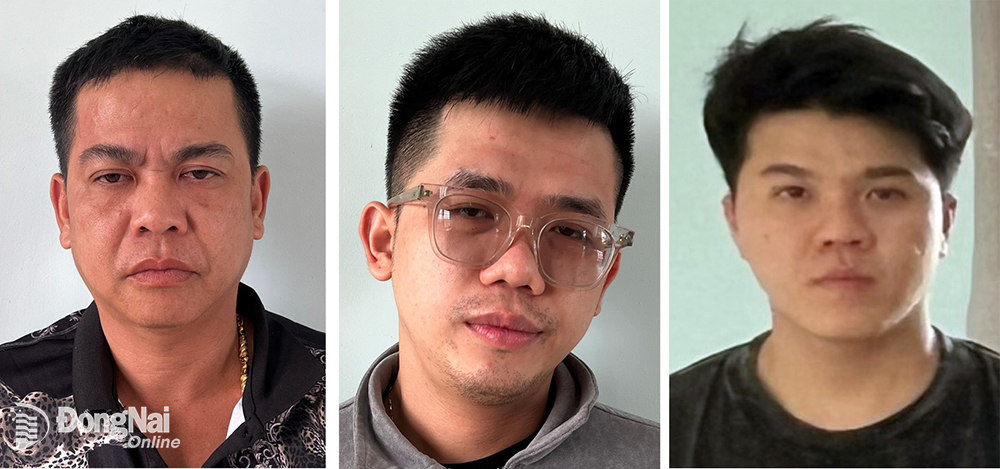 From left to right: Nguyen Quang Hung, Huynh Nguyen Quoc Cuong and Nguyen Huu Phuc