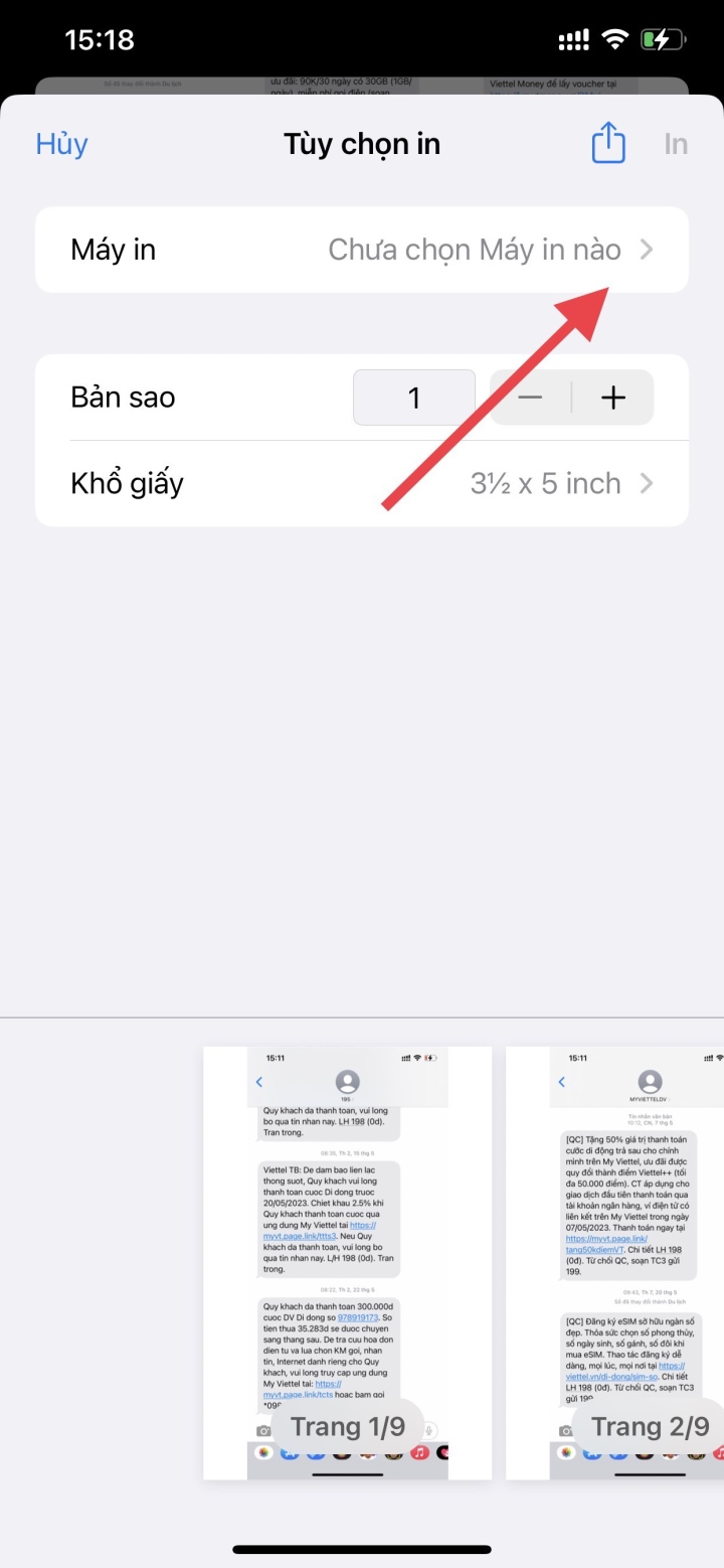 Cách in tin nhắn văn bản từ iPhone - 5