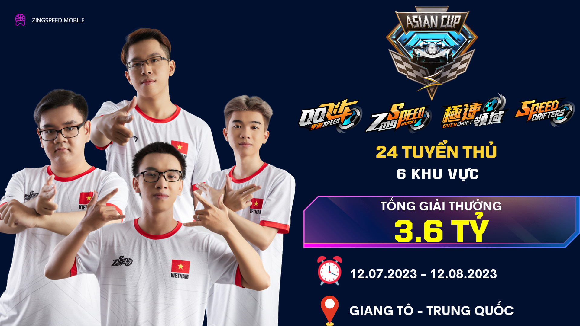 ZingSpeed Mobile ra mắt dàn tuyển thủ Esports tham dự Asian Cup 2023 - Ảnh 2.