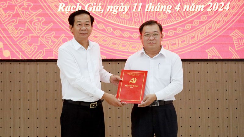 Kiên Giang điều động 2 Ủy viên Ban Thường vụ Tỉnh ủy giữ chức vụ mới 