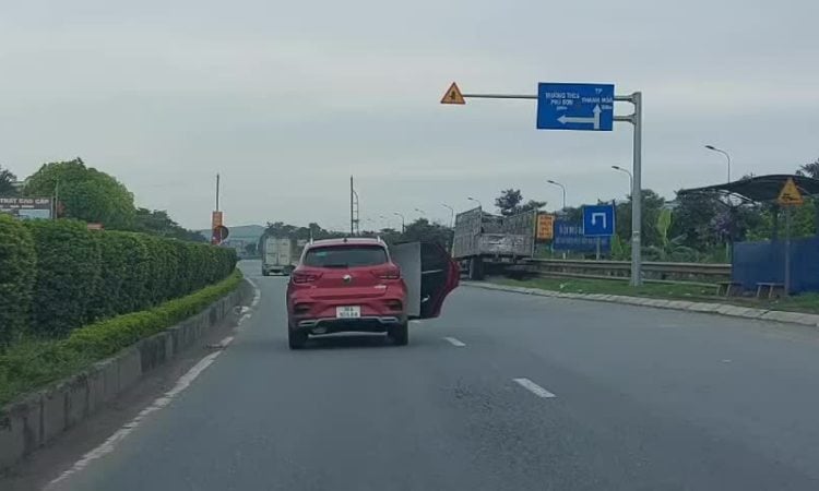 Revocan licencia de conducir a mujer por abrir puerta de auto mientras conducía