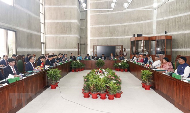 Quang cảnh cuộc hội đàm. Ảnh: TTXVN