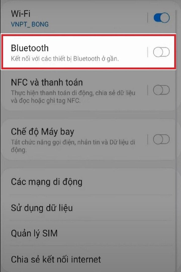 Turn on Bluetooth.