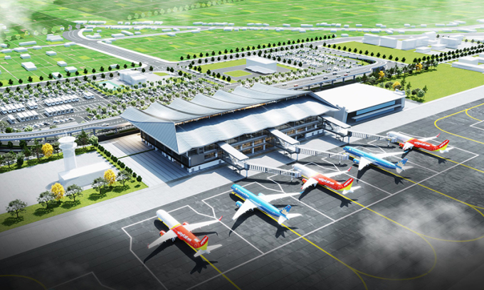 Perspective of Dong Hoi airport after expansion. Photo: ACV