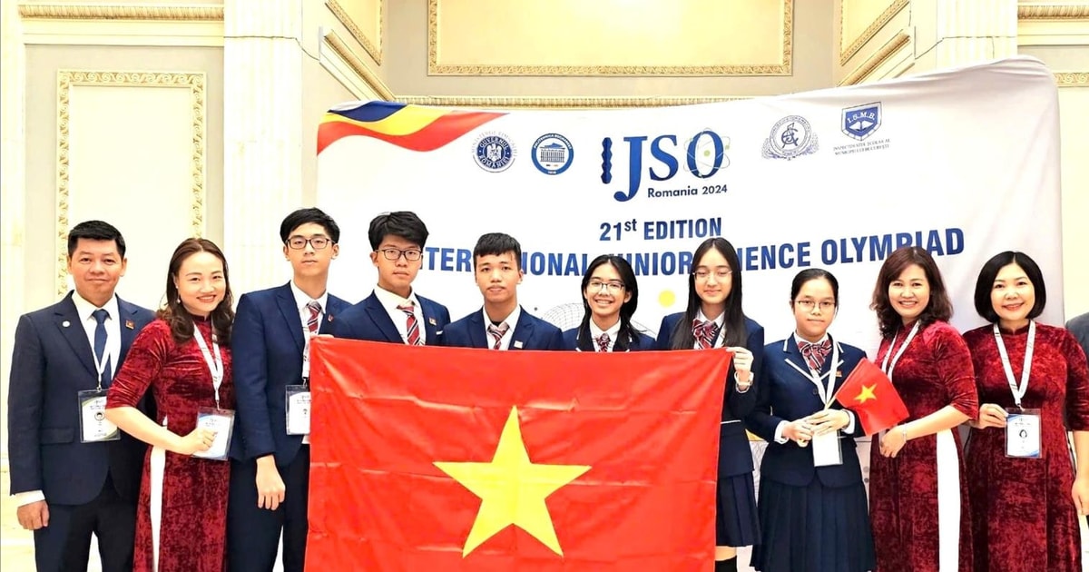 Estudiantes de Hanoi ganaron 6 medallas en la Olimpiada Internacional de Ciencias Juveniles 2024