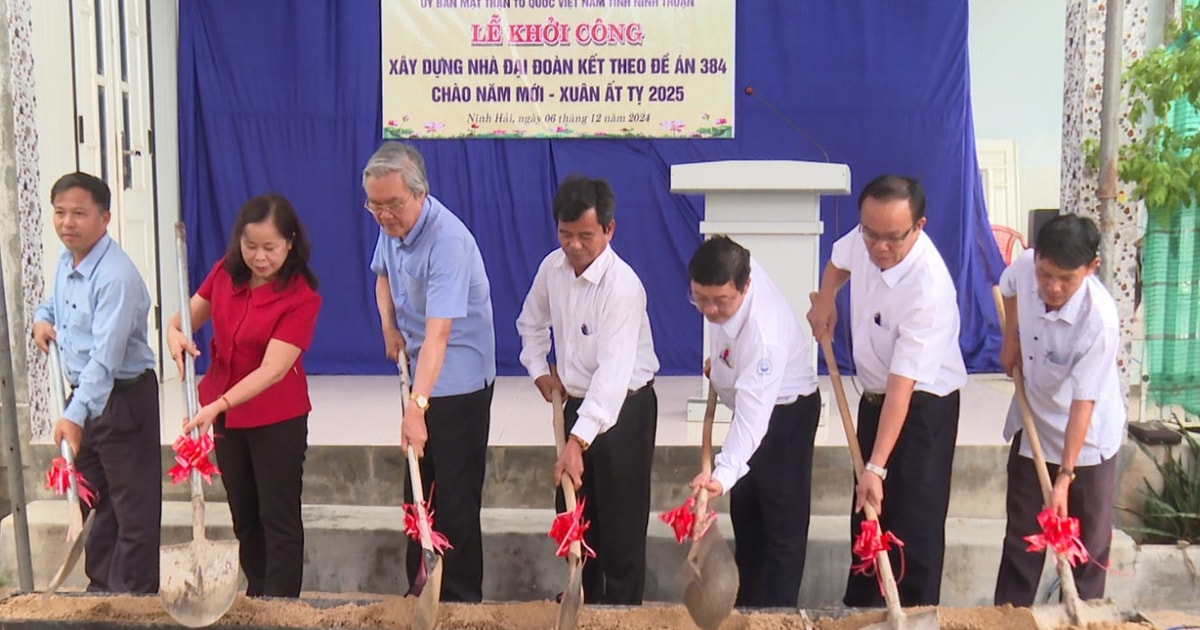 Comenzó la construcción de 5 casas Dai Dan Ket en el marco del proyecto 384