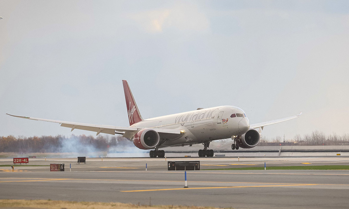 First transatlantic flight using 100% green fuel