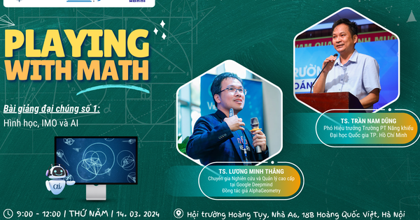 Cùng trải nghiệm trong Ngày Toán học quốc tế 'Playing With Math'