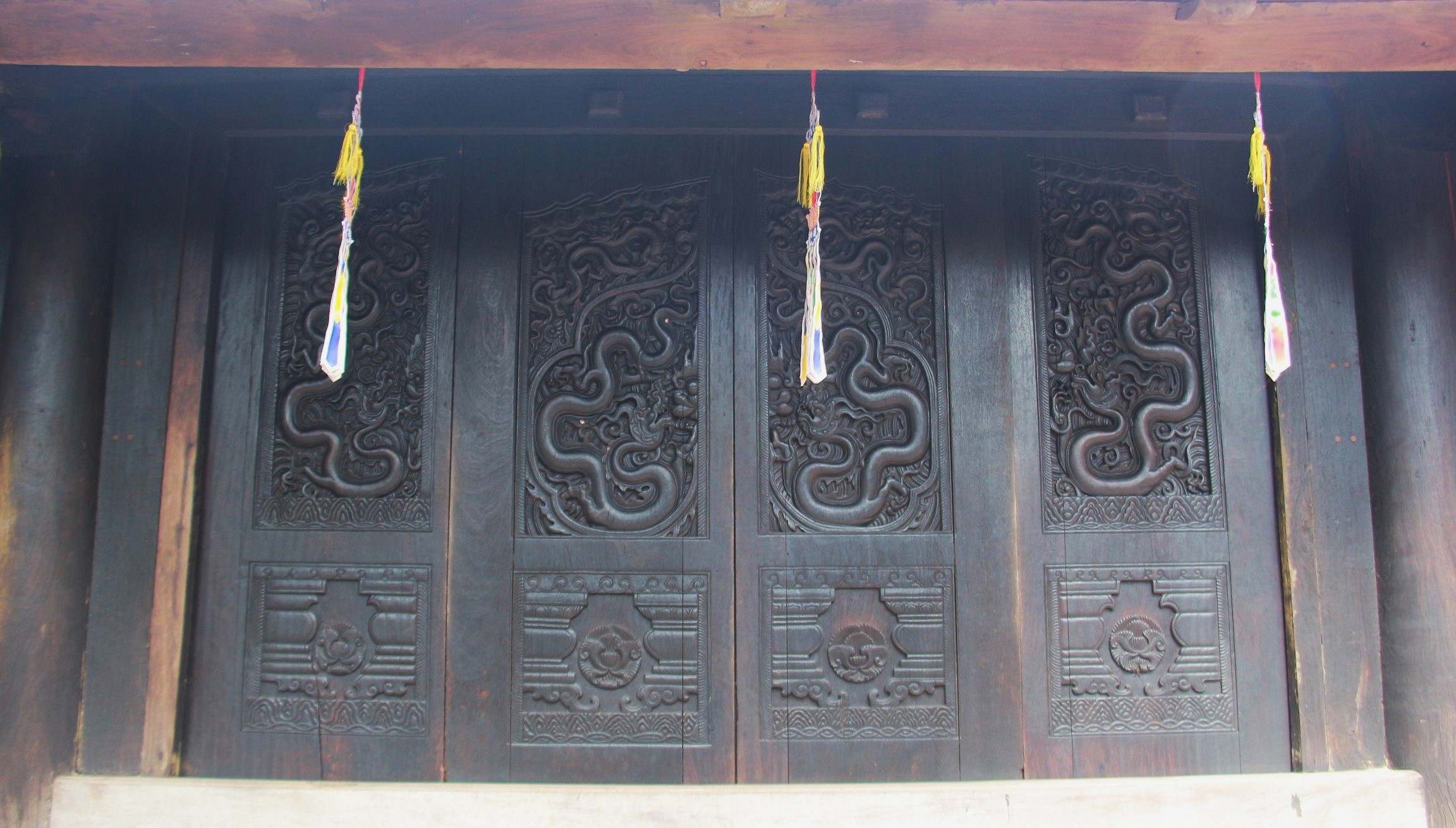 Chiêm ngưỡng bộ cánh cửa bảo vật quốc gia tại chùa Phổ Minh- Ảnh 1.