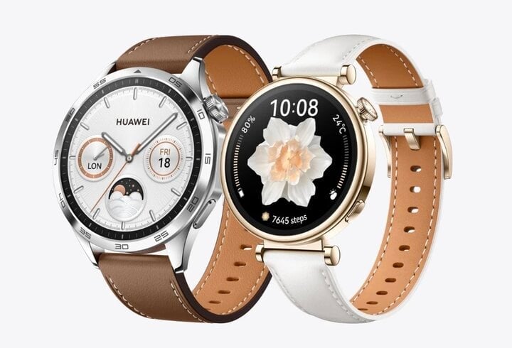 لا تزال ساعة Huawei Watch GT4 تحتوي على نسختين من حجم الوجه ولكن مع تعديل: لا تزال تحتفظ بنموذج 46 مم الموجه للرجال ولكن مع تقليص إصدار 42 مم في GT3 إلى 41 مم في الجيل الجديد.