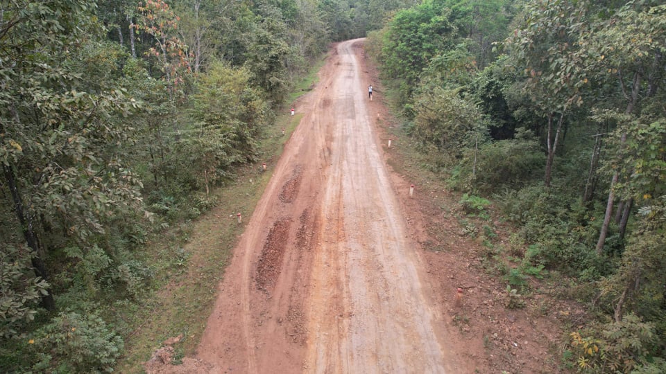 Slippery road surfaces are dangerous for vehicles when it rains.