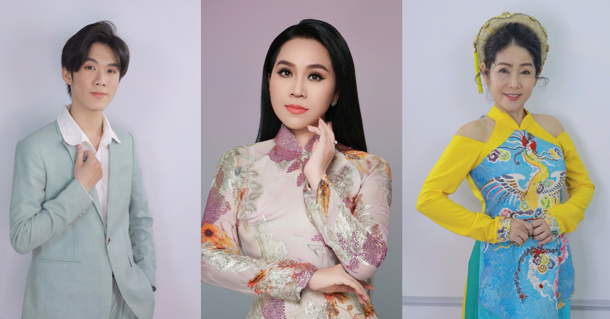 Hong Phuong, Kim Thoa, Tieu Linh Vu sing in memory of the late artist Vu Linh