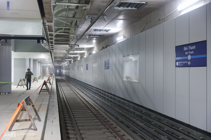 Inside Ben Thanh underground station, July 2023. Photo: Quynh Tran