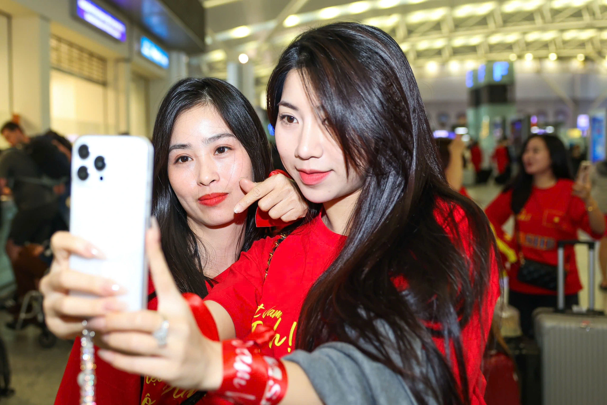 Verwandte der Spieler sind in Thailand, um das vietnamesische Team zu unterstützen.