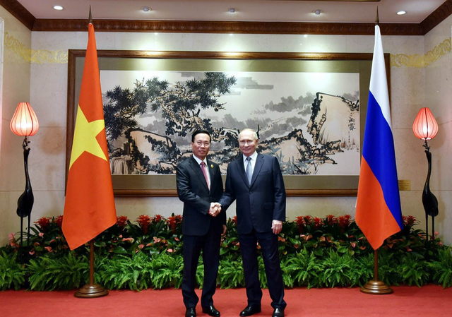 El presidente Vo Van Thuong se reúne con el presidente de la Federación Rusa, Vladimir Putin