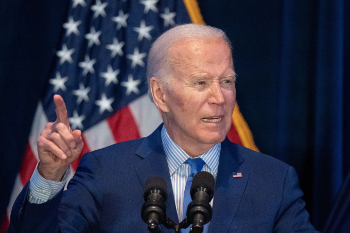 ジョー・バイデン米大統領は1月27日、サウスカロライナ州コロンビアで演説した。写真：AFP