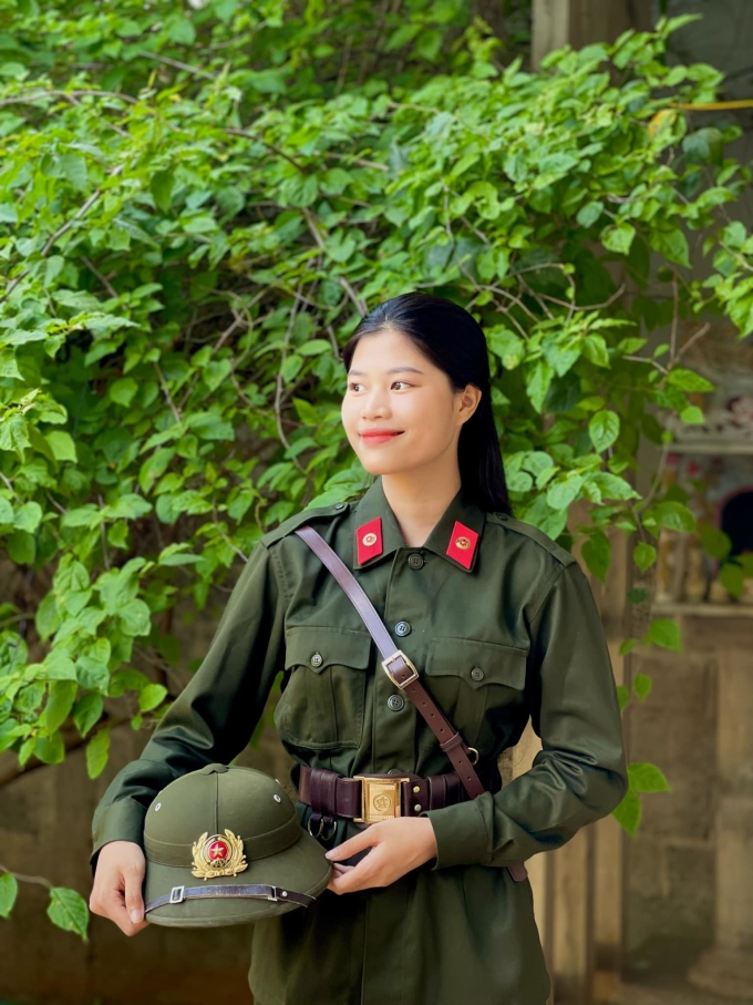 Ho Ha Bao Thuong before leaving for military service. Photo: Huong Hoa