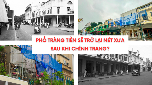 Phố Tràng Tiền sẽ trở lại nét xưa sau khi chỉnh trang?