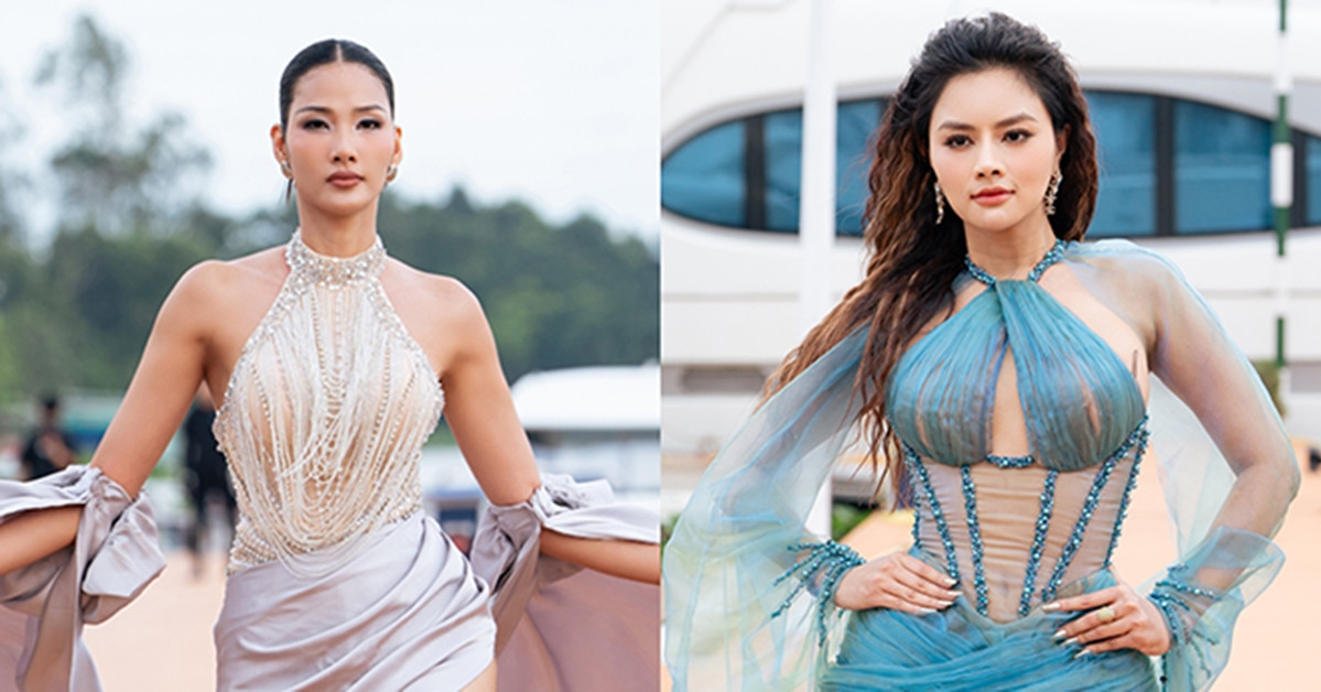 Hoang Thuy skillfully handles the incident, Vu Thu Phuong appears on a million dollar yacht