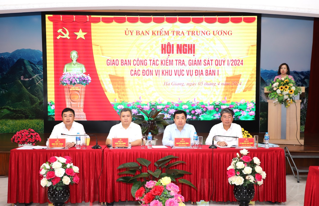 Hội nghị giao ban công tác kiểm tra, giám sát Quý I/2024 các đơn vị Vụ Địa bàn I