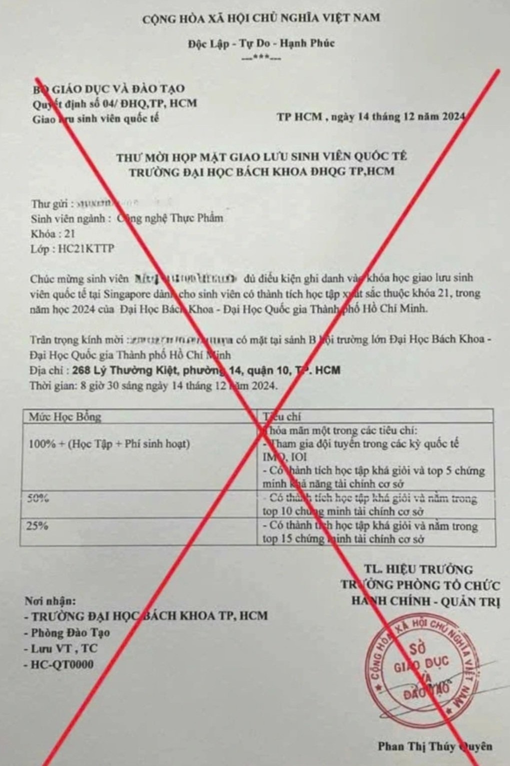 Lại xuất hiện thư mời đạo văn trên Bộ dưới Sở lừa đảo sinh viên - 2
