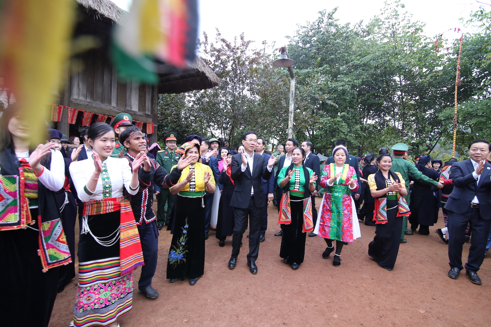 President Vo Van Thuong attends the festival 