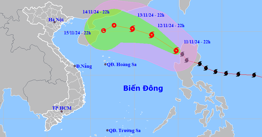 Bão Toraji trở thành bão số 8, khả năng tan ngay trên Biển Đông