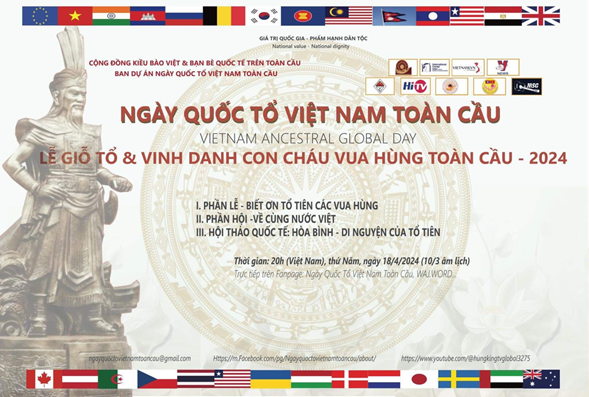 Informations sur la commémoration des rois Hung et Hommage mondial aux descendants du roi Hung 2024. Photo : Comité d'organisation